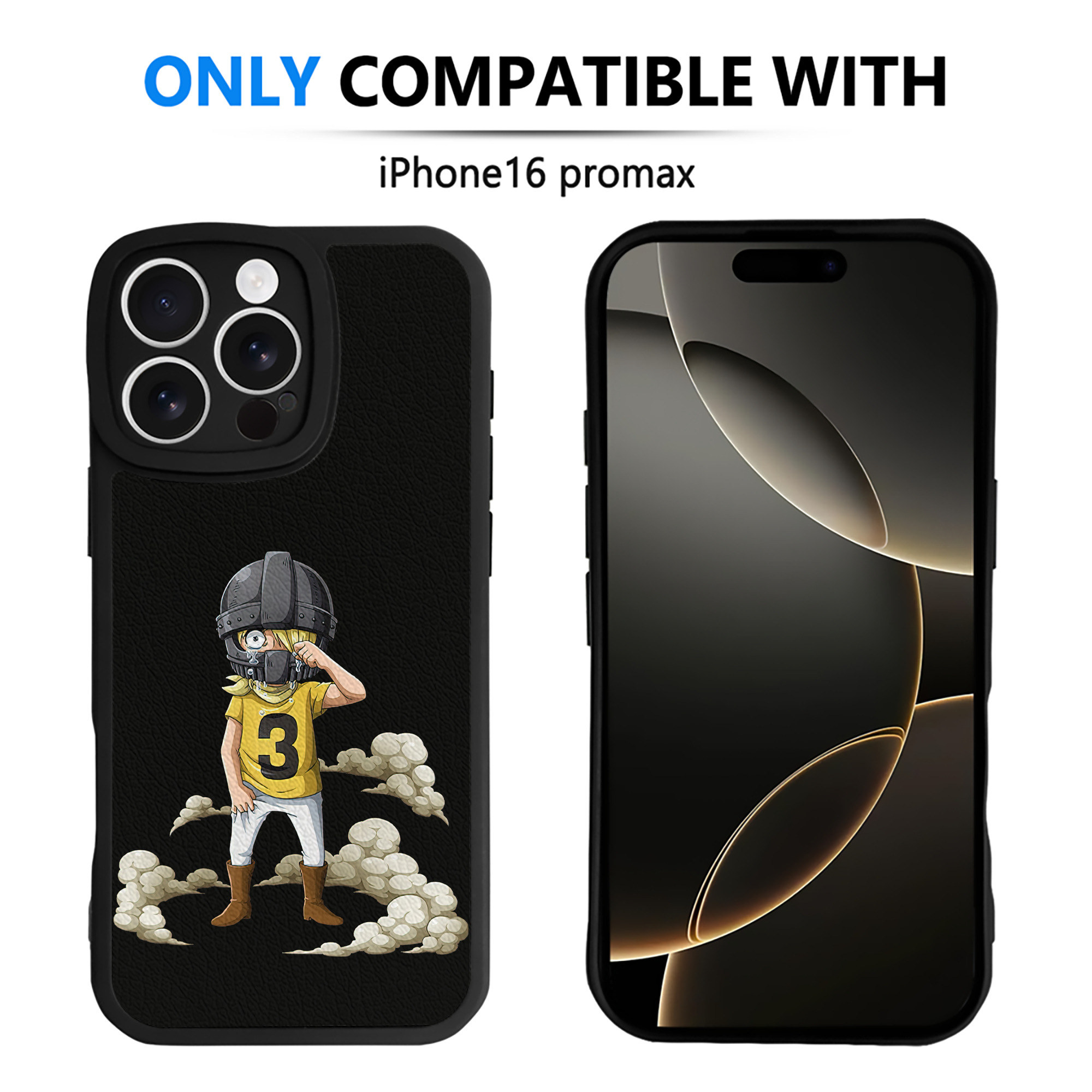 （画像用） ワンピース サンジ ONE PIECE Sanji 【iPhone 16シリーズ対応】シリコンスマホケース（レザー調） 材質：シリコン